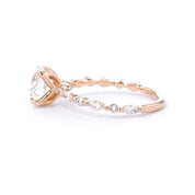 1.8mm Azalea Round Engagement Rings Princess Bride Diamonds