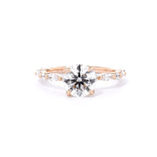 1.8mm Azalea Round Engagement Rings Princess Bride Diamonds