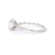 1.8mm Azalea Round Engagement Rings Princess Bride Diamonds
