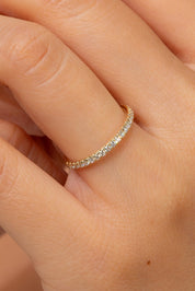 1.8mm Core Pavé Diamond Ring Rings Princess Bride Diamonds