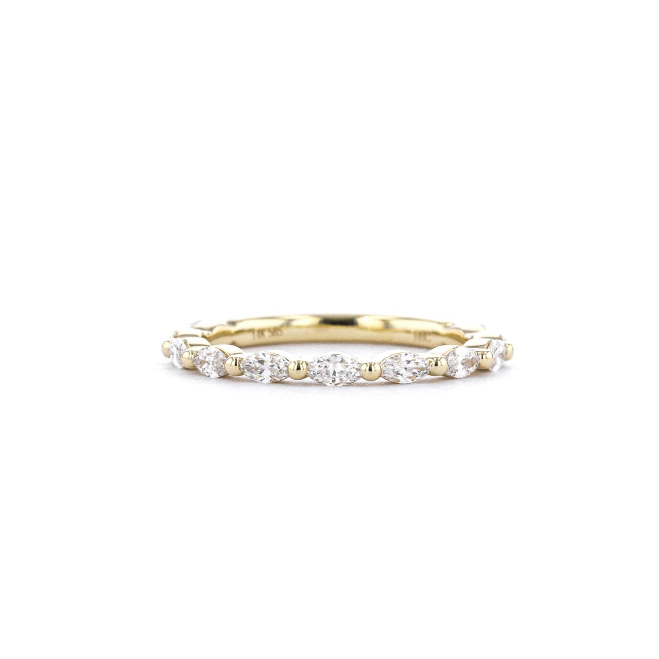 1.8mm Floating Marquise Band Rings Princess Bride Diamonds
