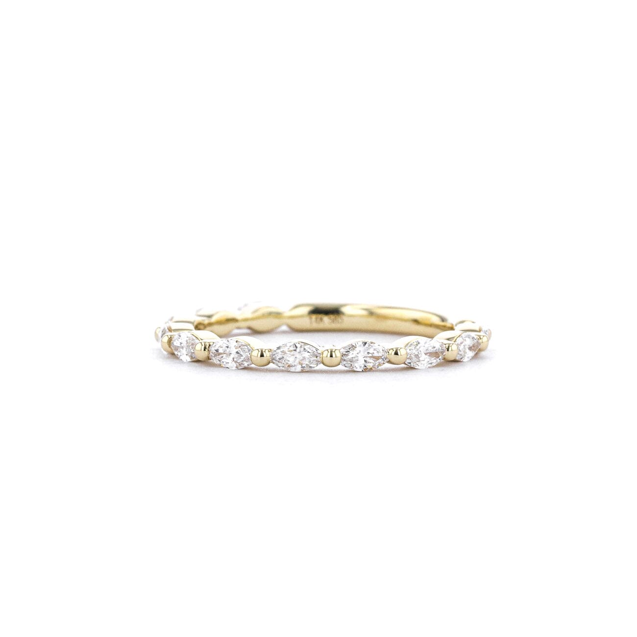1.8mm Floating Marquise Band Rings Princess Bride Diamonds
