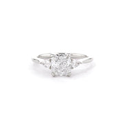 1.8mm Gracie Cushion Engagement Rings Princess Bride Diamonds