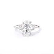 1.8mm Gracie Oval Engagement Rings Princess Bride Diamonds