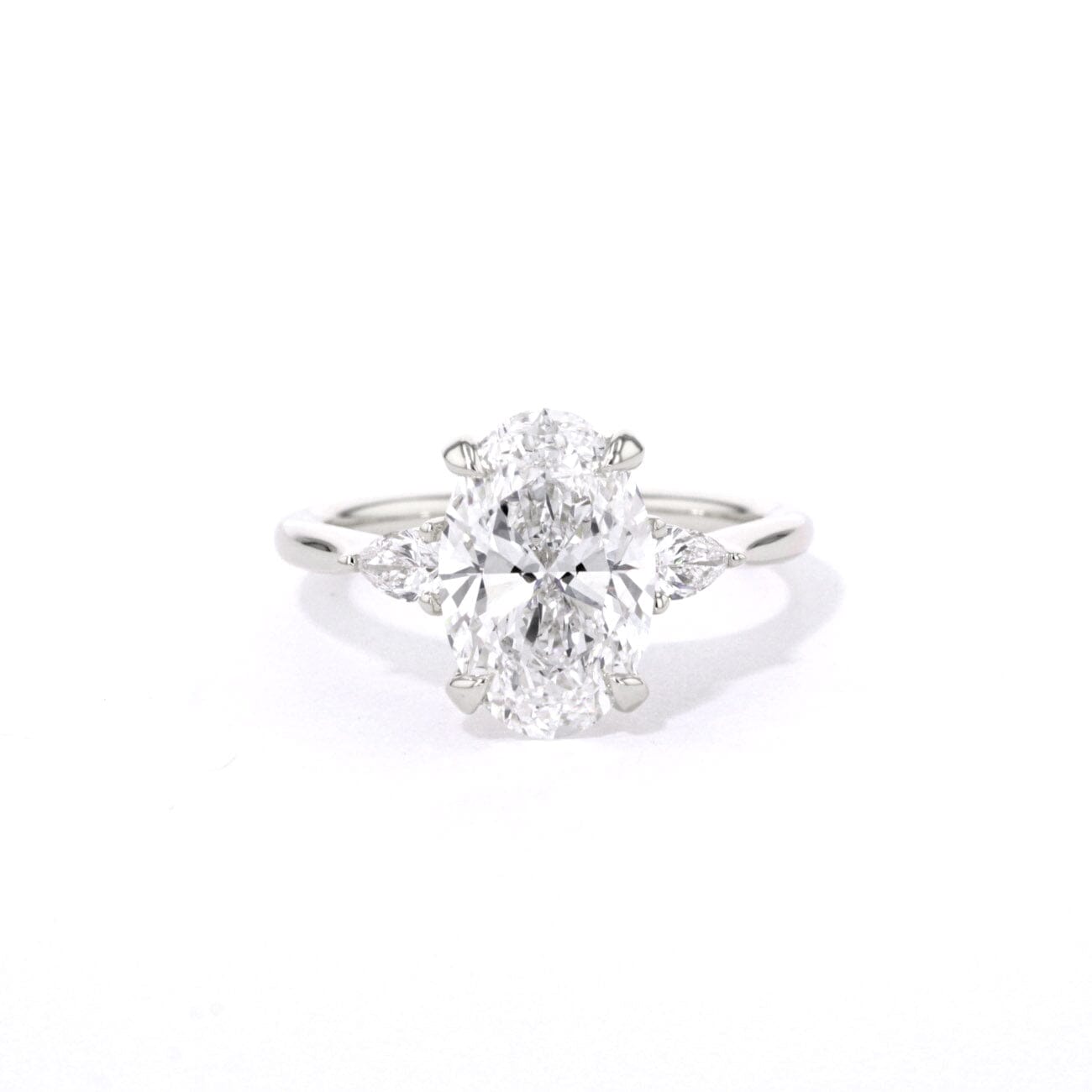 1.8mm Gracie Oval Engagement Rings Princess Bride Diamonds