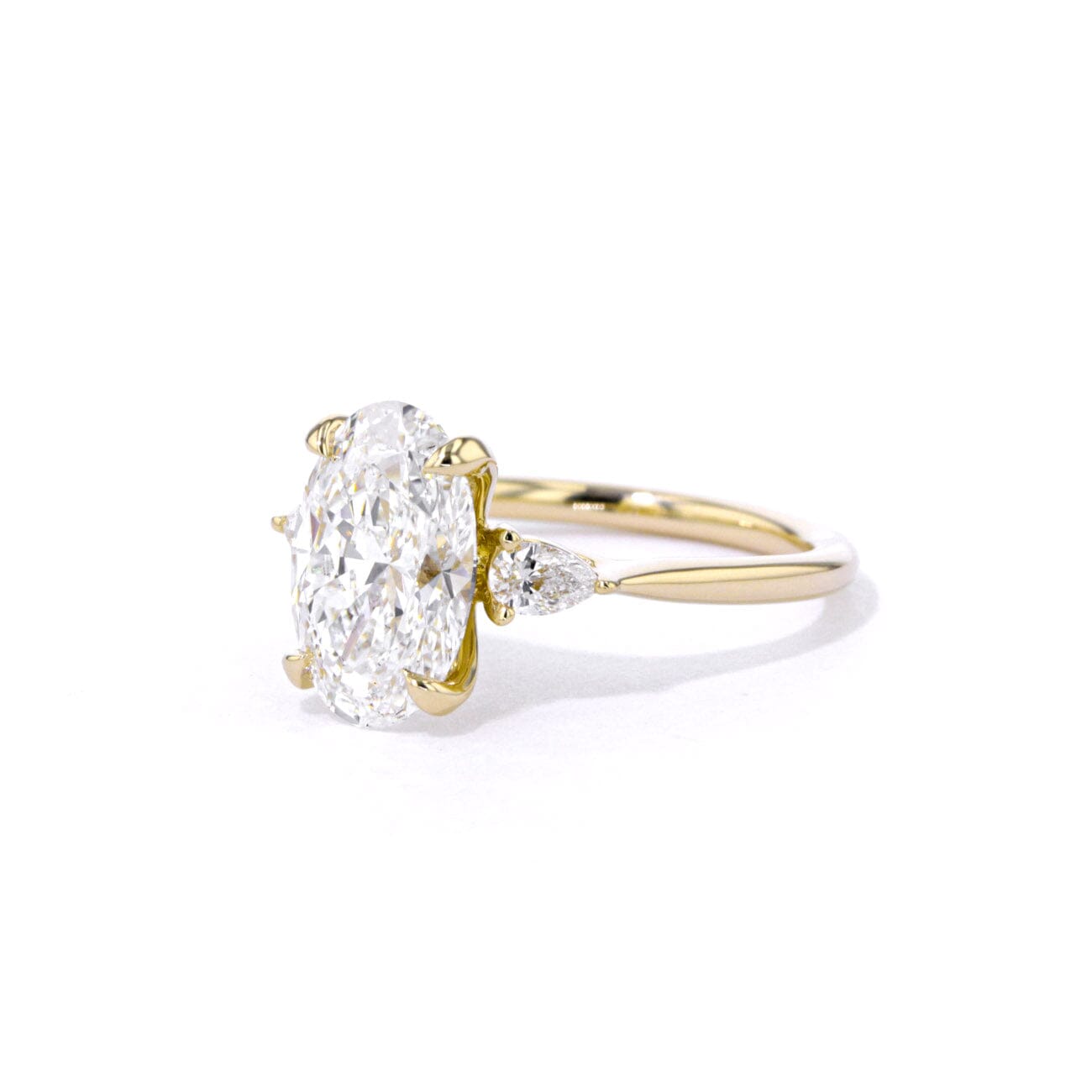 1.8mm Gracie Oval Engagement Rings Princess Bride Diamonds