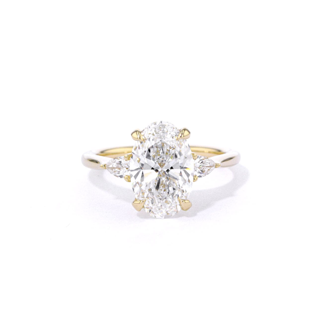 1.8mm Gracie Oval Engagement Rings Princess Bride Diamonds