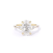 1.8mm Gracie Oval Engagement Rings Princess Bride Diamonds