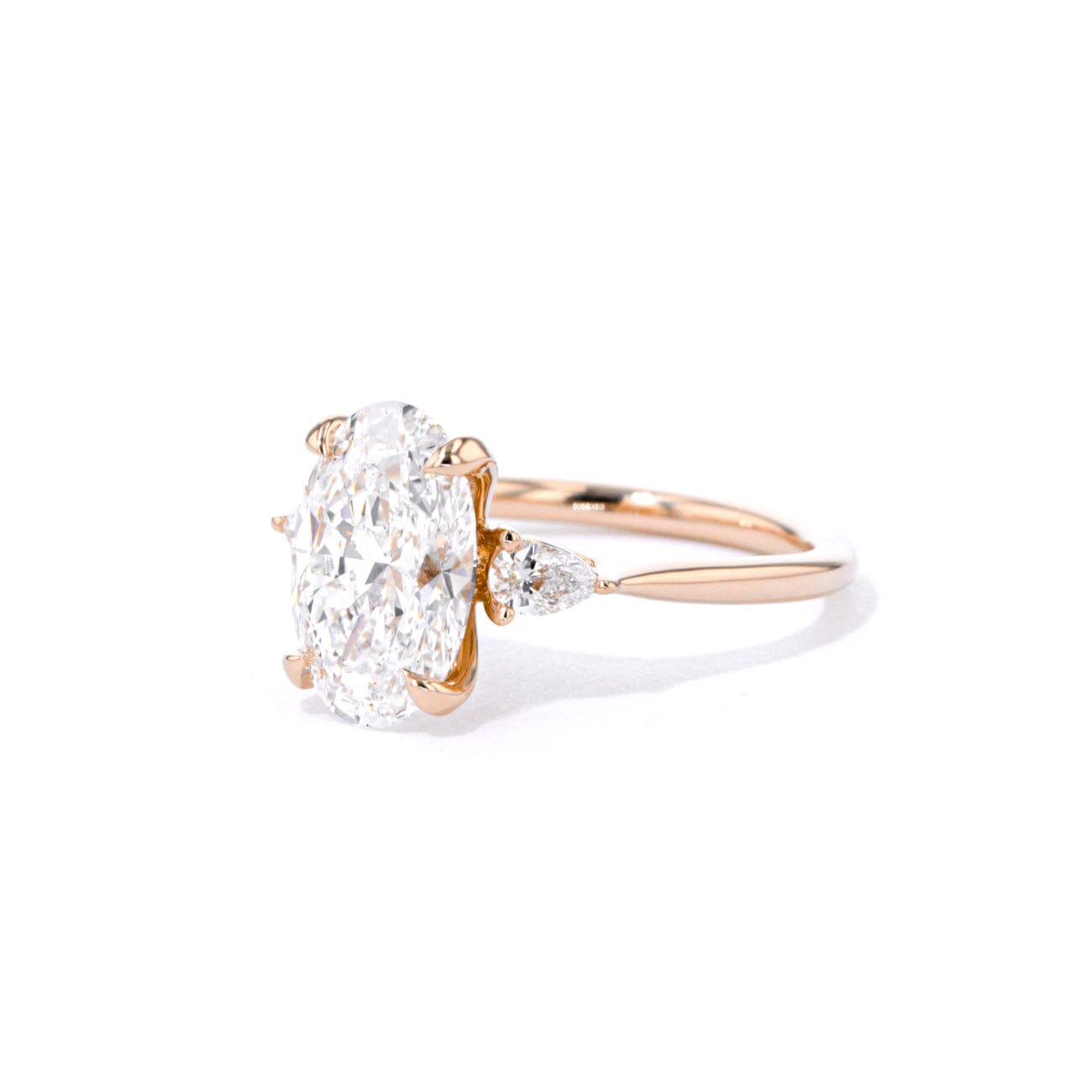 1.8mm Gracie Oval Engagement Rings Princess Bride Diamonds
