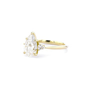 1.8mm Gracie Pear Engagement Rings Princess Bride Diamonds