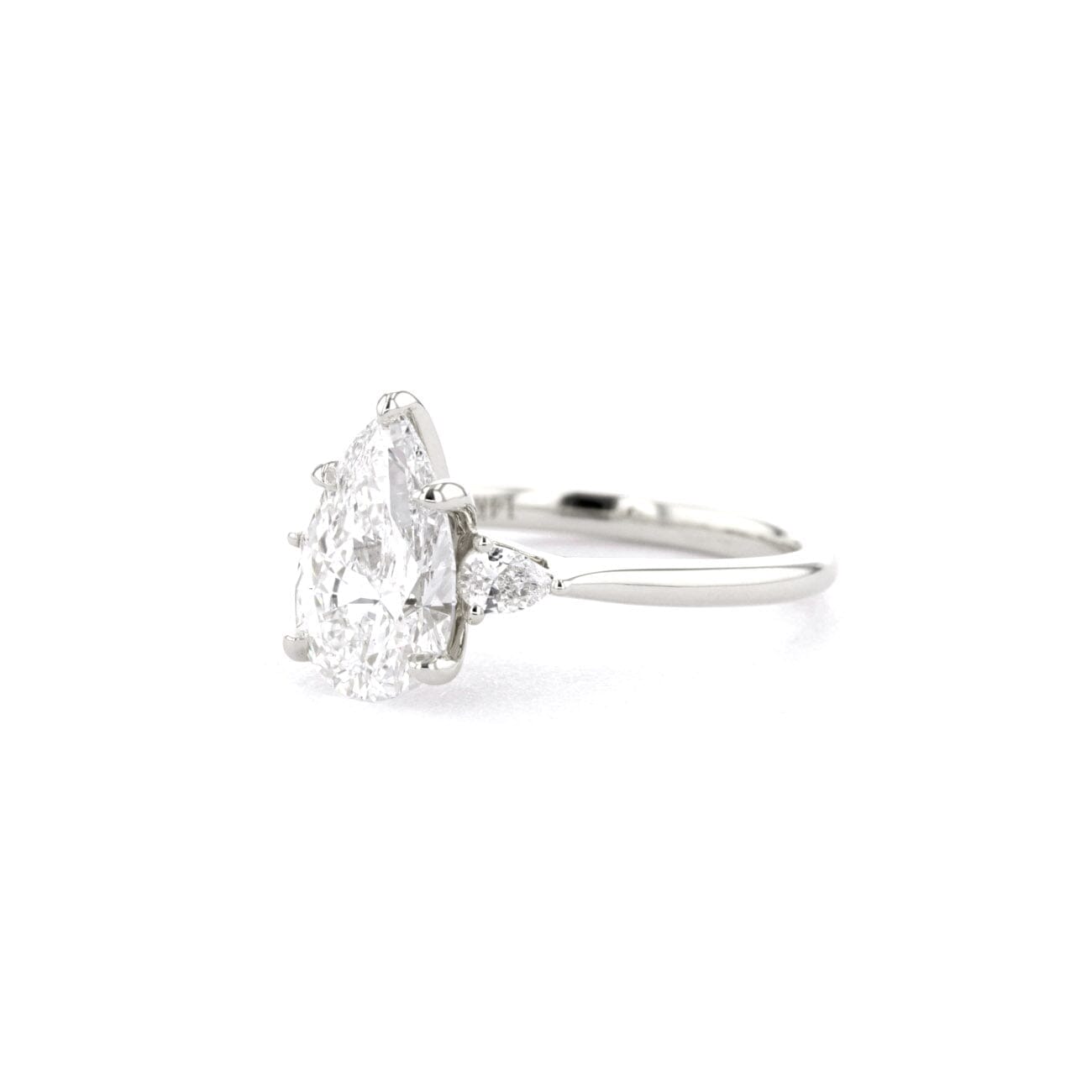 1.8mm Gracie Pear Engagement Rings Princess Bride Diamonds