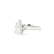 1.8mm Gracie Pear Engagement Rings Princess Bride Diamonds