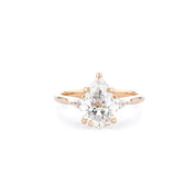 1.8mm Gracie Pear Engagement Rings Princess Bride Diamonds