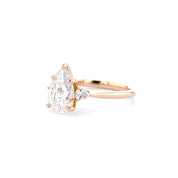 1.8mm Gracie Pear Engagement Rings Princess Bride Diamonds