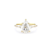 1.8mm Gracie Pear Engagement Rings Princess Bride Diamonds