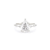 1.8mm Gracie Pear Engagement Rings Princess Bride Diamonds