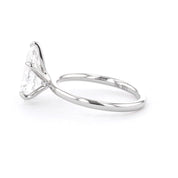 1.8mm Juliette Pear High Polish Engagement Rings Princess Bride Diamonds