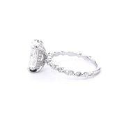1.8mm Rei Cushion Engagement Rings Princess Bride Diamonds