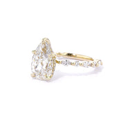 1.8mm Rei Pear Engagement Rings Princess Bride Diamonds