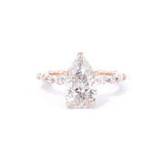 1.8mm Rei Pear Engagement Rings Princess Bride Diamonds