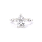 1.8mm Rei Pear Engagement Rings Princess Bride Diamonds