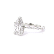 1.8mm Rei Pear Engagement Rings Princess Bride Diamonds