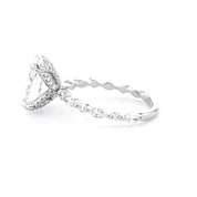 1.8mm Ren Oval Engagement Rings Princess Bride Diamonds