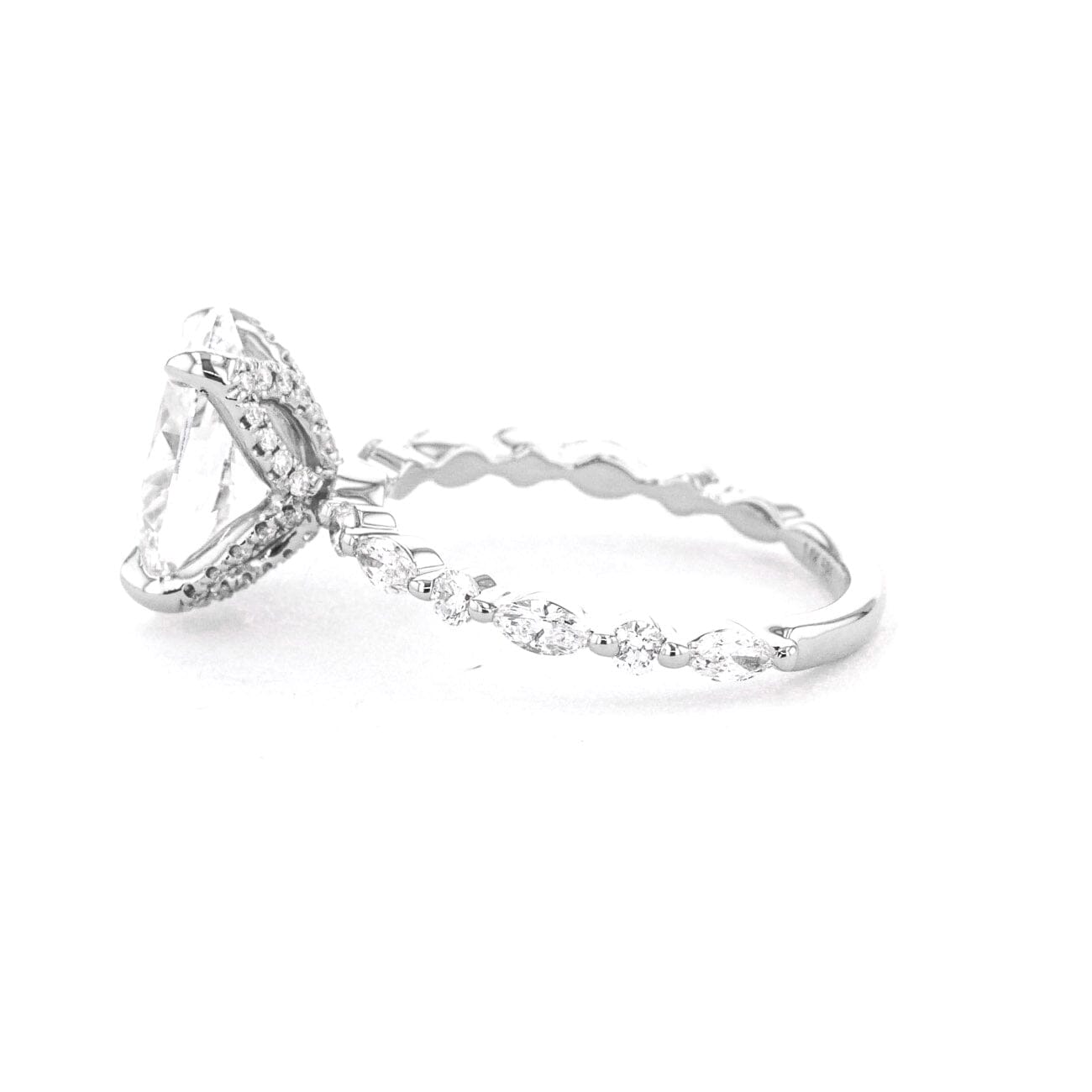 1.8mm Ren Oval Engagement Rings Princess Bride Diamonds