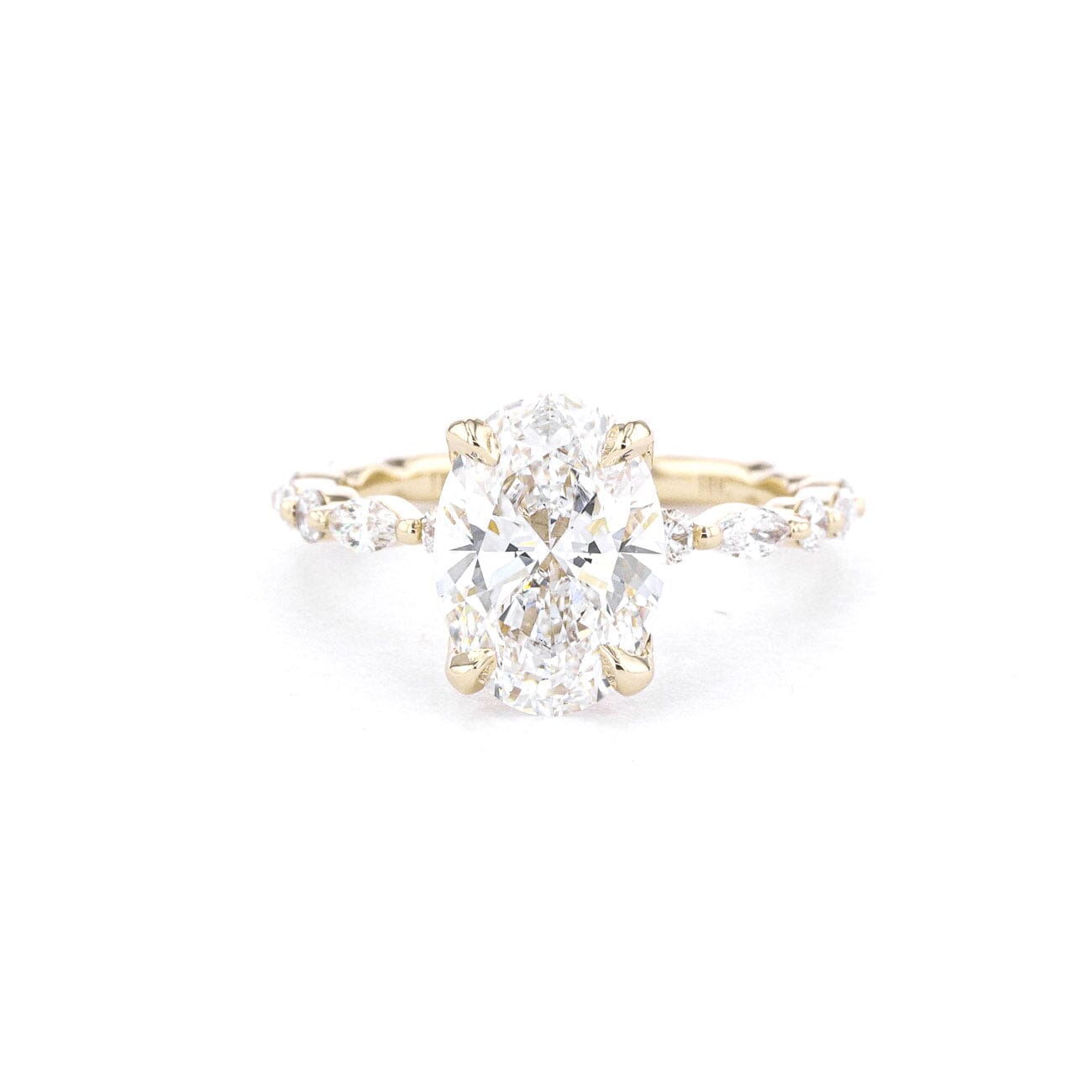 1.8mm Ren Oval Engagement Rings Princess Bride Diamonds