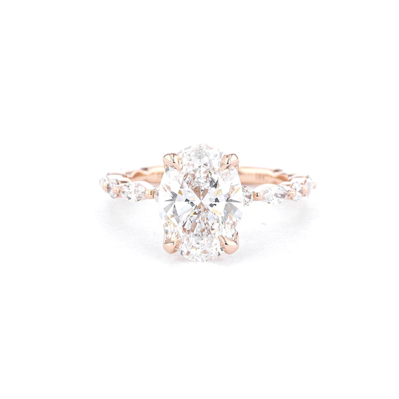 1.8mm Ren Oval Engagement Rings Princess Bride Diamonds