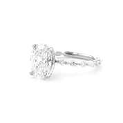 1.8mm Ren Oval Engagement Rings Princess Bride Diamonds