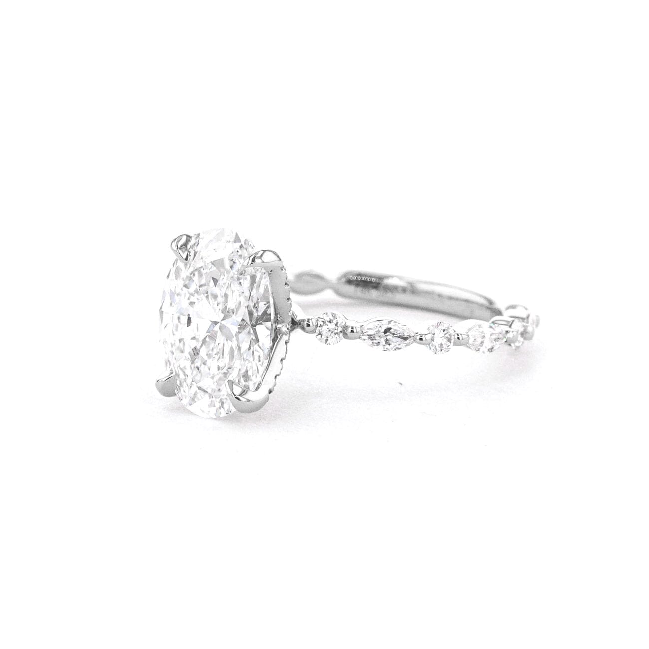 1.8mm Ren Oval Engagement Rings Princess Bride Diamonds
