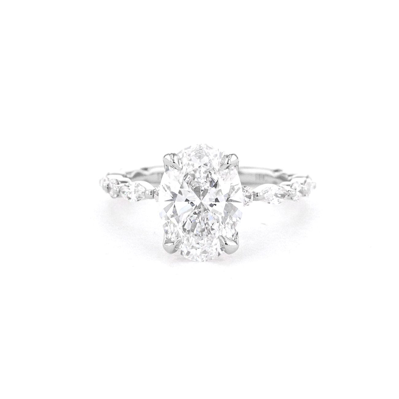1.8mm Ren Oval Engagement Rings Princess Bride Diamonds 