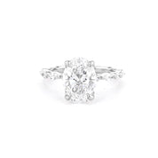 1.8mm Ren Oval Engagement Rings Princess Bride Diamonds