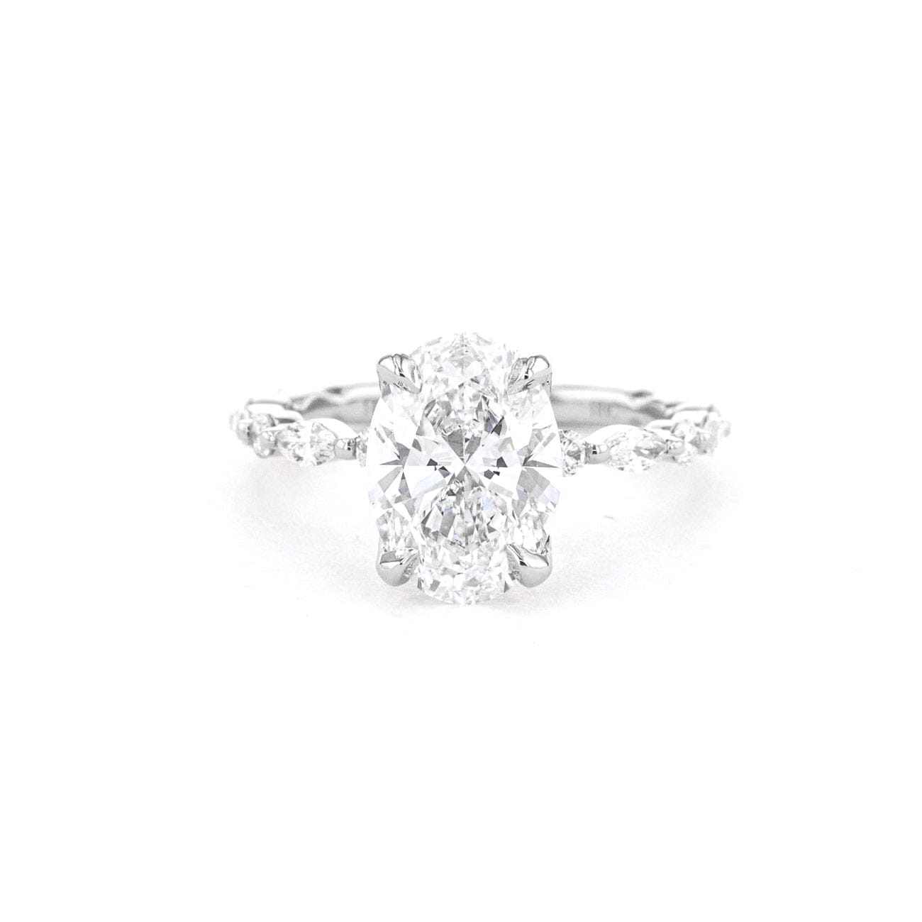 1.8mm Ren Oval Engagement Rings Princess Bride Diamonds