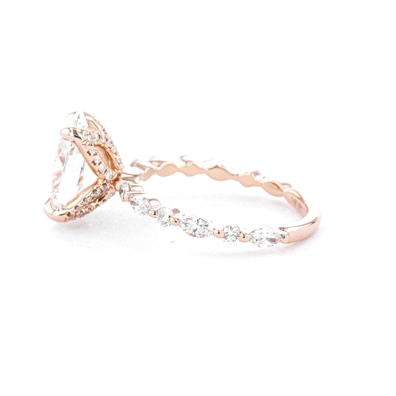 1.8mm Ren Oval Engagement Rings Princess Bride Diamonds