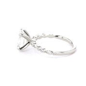 1.8mm Tori Oval Engagement Rings Princess Bride Diamonds