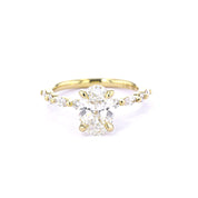 1.8mm Tori Oval Engagement Rings Princess Bride Diamonds