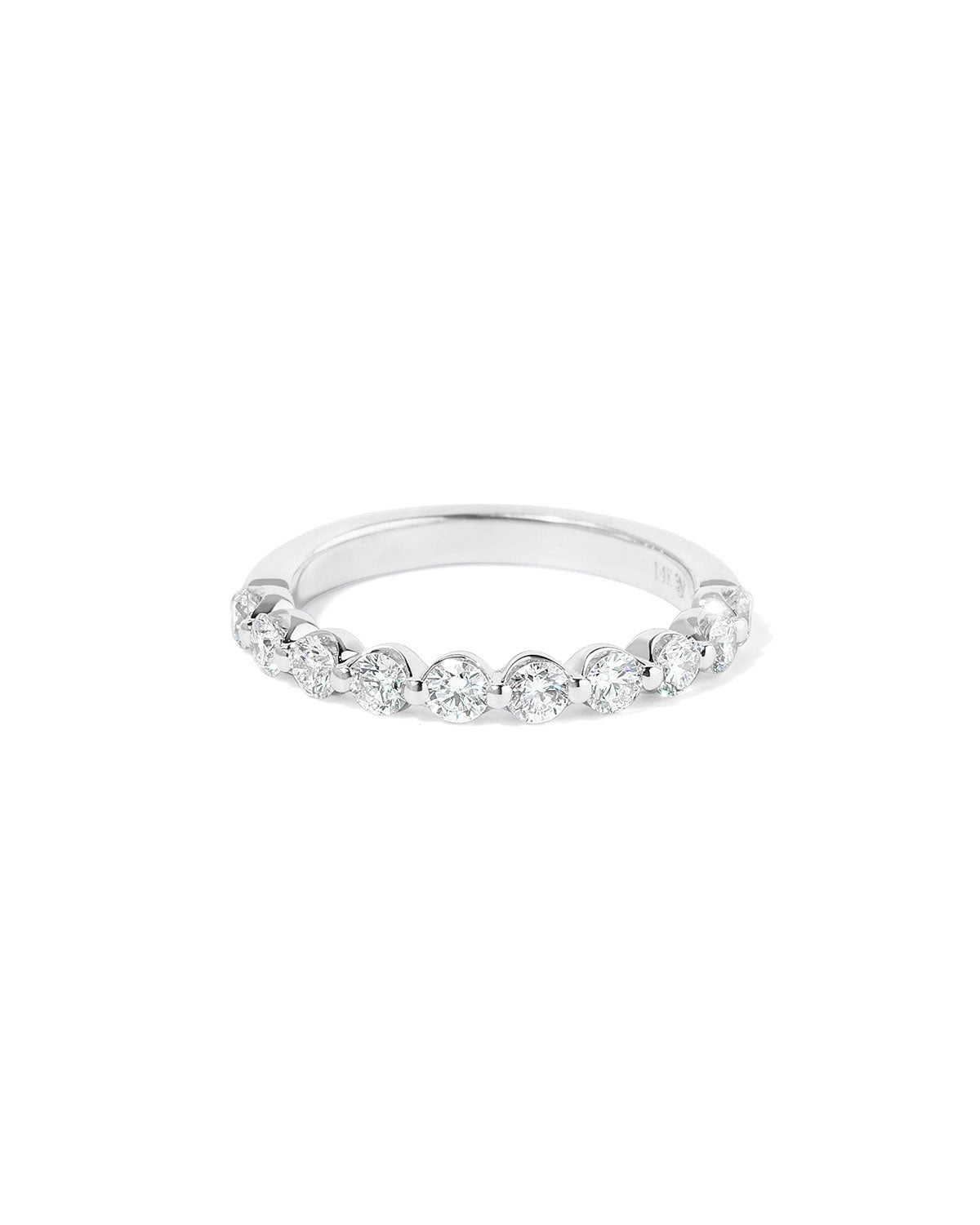 2.6mm Floating Single Prong Diamond Ring