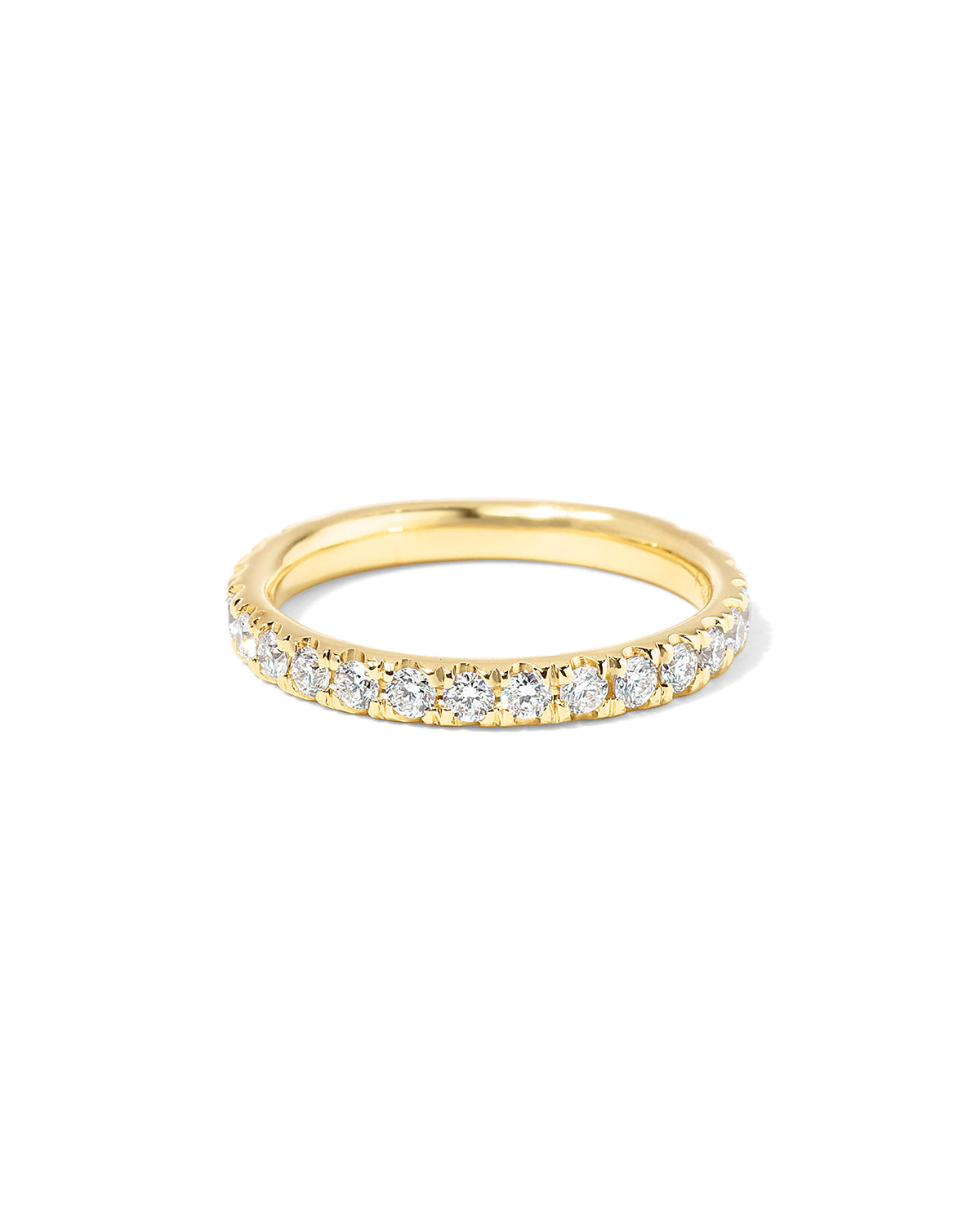 2.6mm Core Pavé Diamond Ring