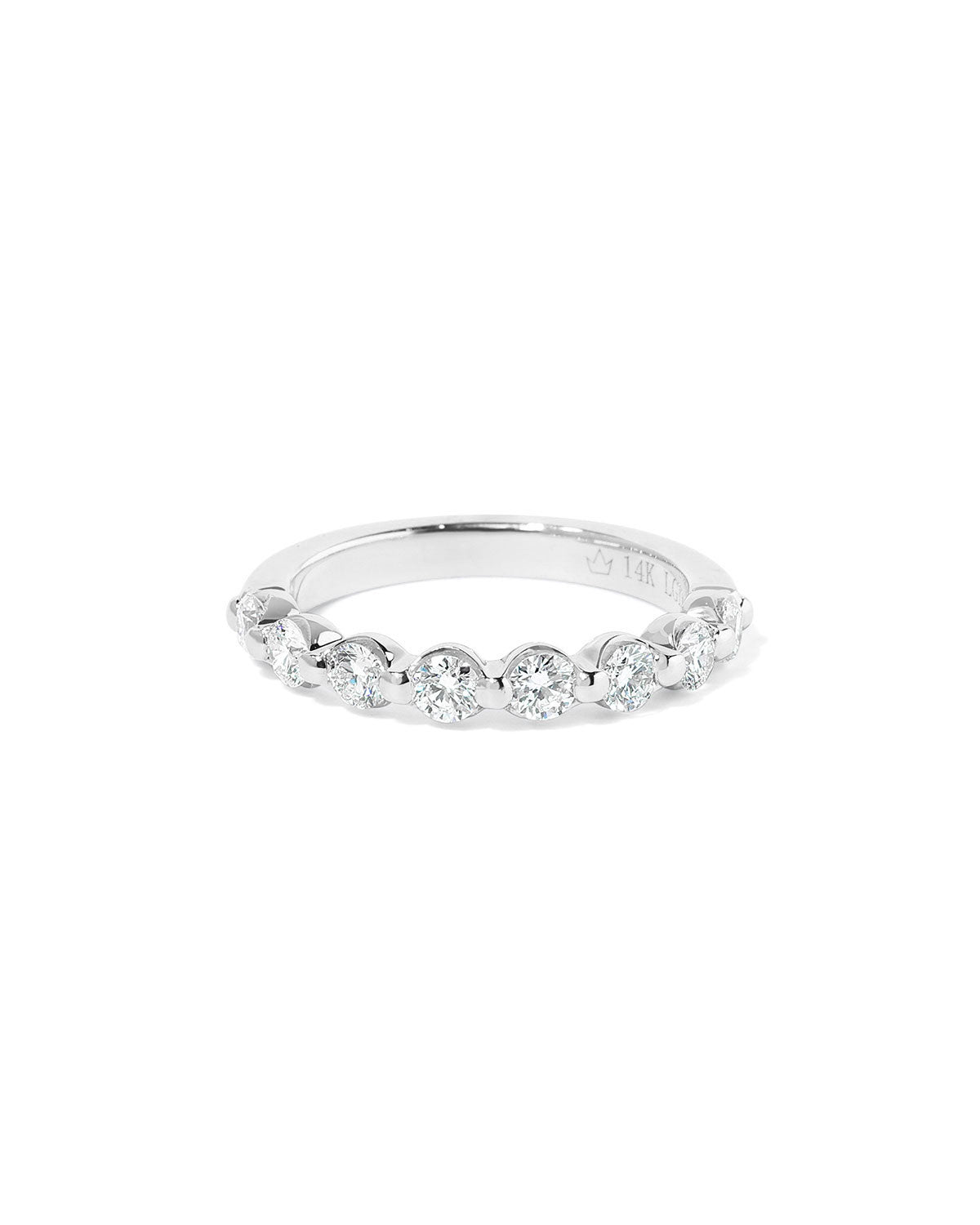 2.8mm Floating Single Prong Diamond Ring