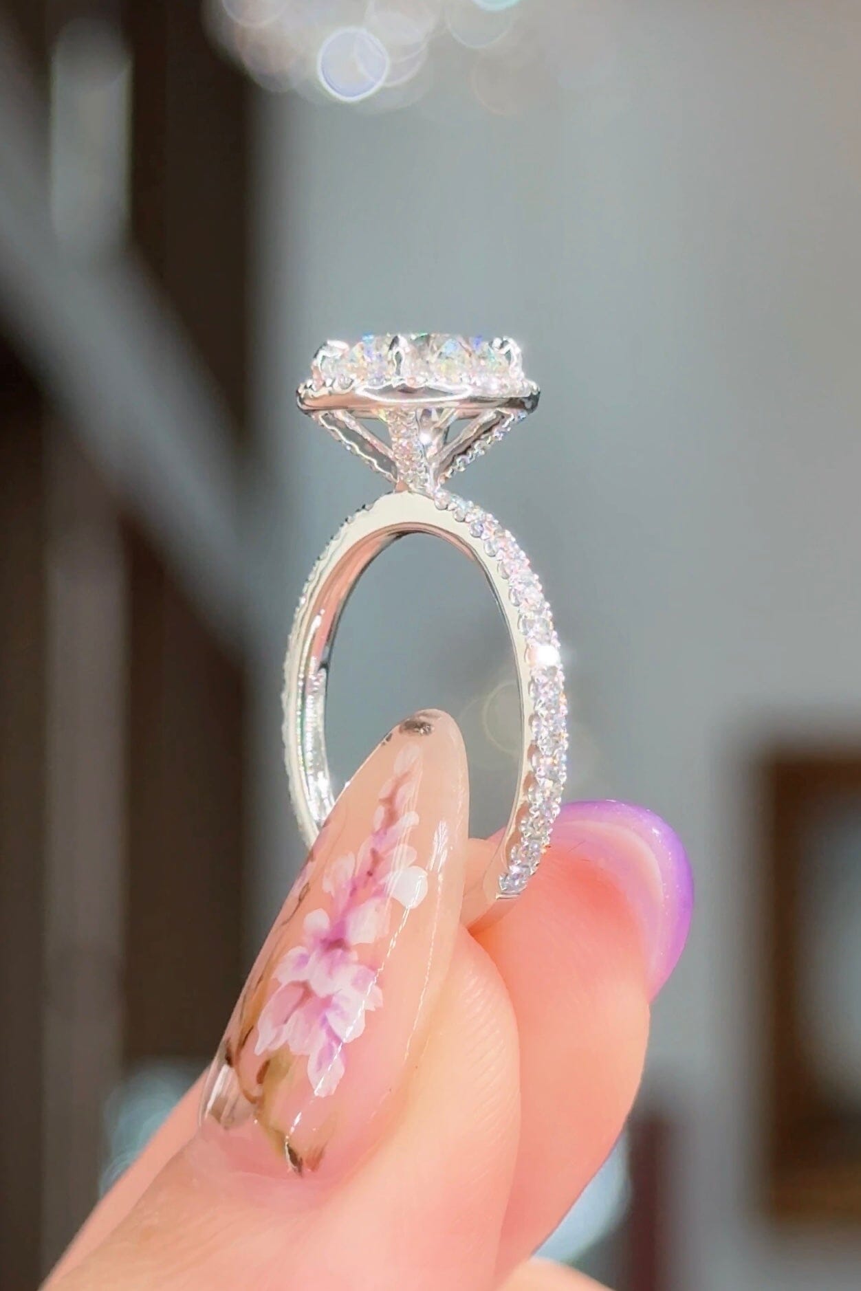 2.01ct D-VS1 Oval Lab Diamond Angela Engagement Rings Princess Bride Diamonds