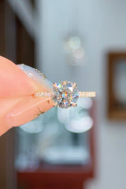 2.01ct E-VS1 Round Lab Diamond Alice Engagement Rings Princess Bride Diamonds