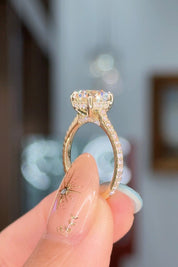 2.01ct E-VS1 Round Lab Diamond Alice Engagement Rings Princess Bride Diamonds