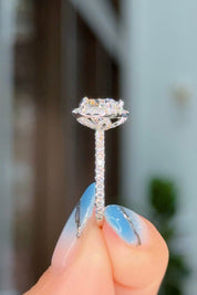 2.02ct D-VVS2 Heart Lab Diamond Leilani Engagement Rings Princess Bride Diamonds