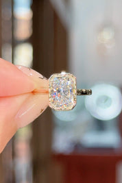 2.04ct D-VVS2 Radiant Lab Diamond Ava Engagement Rings Princess Bride Diamonds