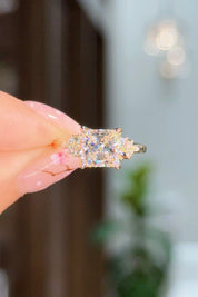 2.04ct F-VS1 Princess Lab Diamond Nova Engagement Rings Princess Bride Diamonds