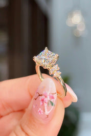 2.04ct F-VS1 Princess Lab Diamond Nova Engagement Rings Princess Bride Diamonds