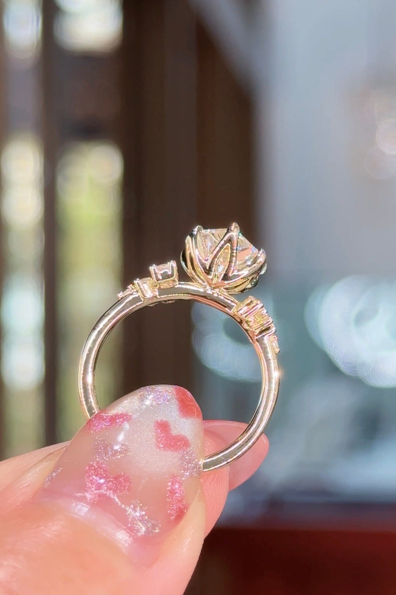2.07ct E-VVS2 Heart Lab Diamond Nova Engagement Rings Princess Bride Diamonds