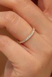 2.0mm Core Pavé Diamond Ring Rings Princess Bride Diamonds